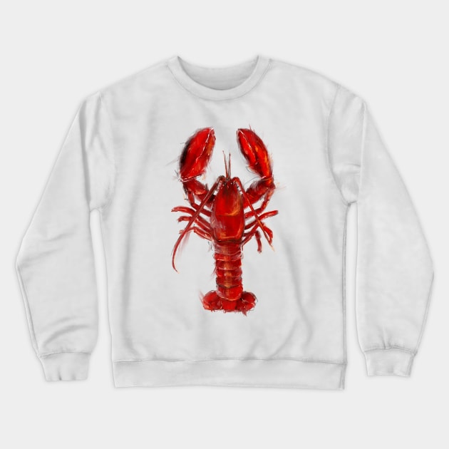 Lobster Crewneck Sweatshirt by lizaplatonova